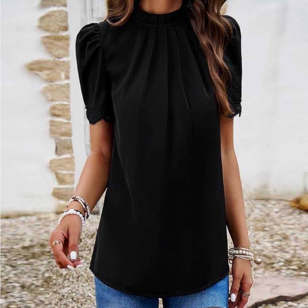 Elegant Black Women's Top